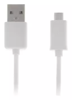 Кабель Luazon, Microusb - Usb, 1 А, 0,8 м, белый