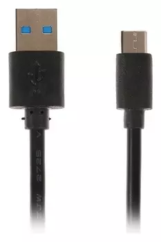 Кабель Luazon, Type-c - Usb, 1 А, 1 м, чёрный