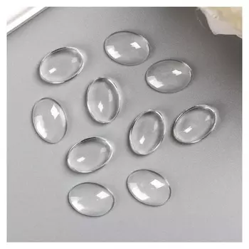 Кабошон прозрачный 13*18 мм