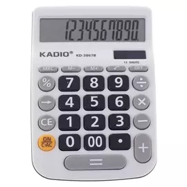 Калькулятор настольный, 12-разрядный, 3867b, двойное питание