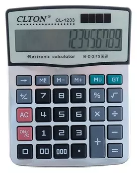 Калькулятор настольный Cl-1233, 16-разрядный, двойное питание