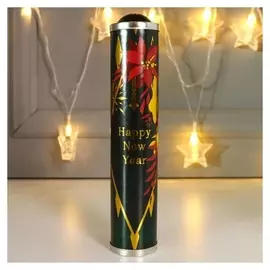 Калейдоскоп "Happy New Year" зелёные ромбы19х4х4 см