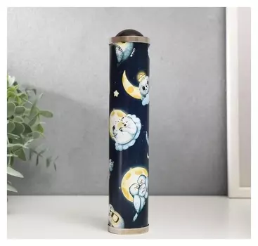 Калейдоскоп "Совушки, медведи и морские котики в ночном небе" 19х4х4 см