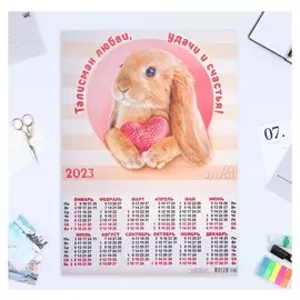 Календарь листовой А2 "Символ года 2023 - 12"