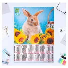 Календарь листовой А2 "Символ года 2023 - 30"