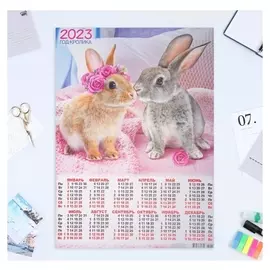 Календарь листовой А2 "Символ года 2023 - 33"