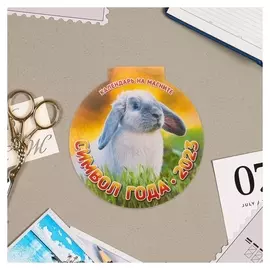 Календарь магнитный "Символ года - 2" отрывной, с вырубкой, 14х15см