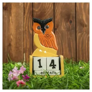 Календарь настольный "Сова" 10,5х5х19 см