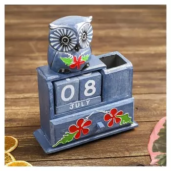 Календарь настольный "Сова" 18х6х20 см