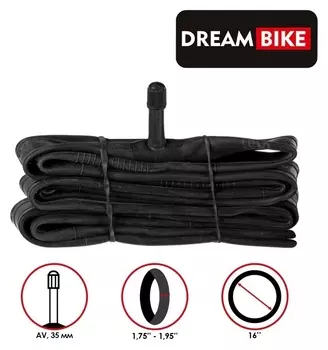 Камера 16"X1.75-1.95" Dream Bike, AV 35 мм, бутил, картонная коробка