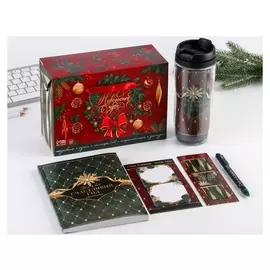 Канцелярский набор в пакете 5 предметов «Новогоднее чудо»