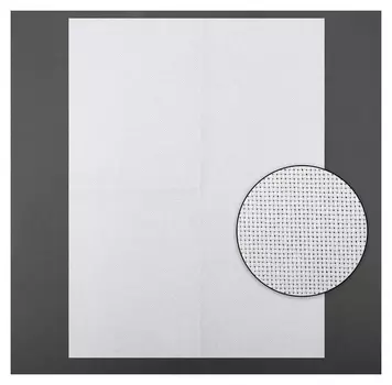 Канва для вышивания, №18, 30 × 40 см, цвет белый