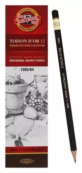 Карандаш чернографитный 6H