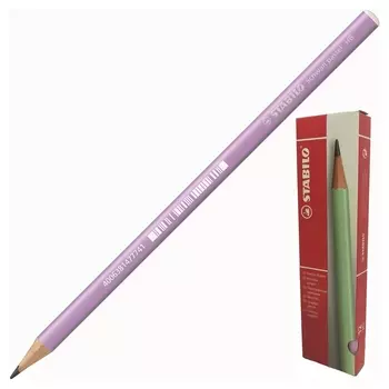 Карандаш чернографитный Stabilo Schwan Pastel 421 HB кругл.,б/ласт,фиолет.