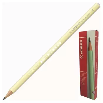 Карандаш чернографитный Stabilo Schwan Pastel 421 HB кругл.,б/ласт,желтый