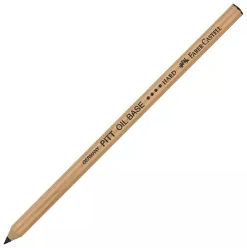 Карандаш масляный Faber-castell "Pitt Oil Base", черный, жесткий, 112604