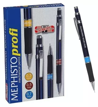Карандаш механический 0.7 мм Koh-i-noor 5055/7 Mephisto Profi, грип, синее кольцо, клип
