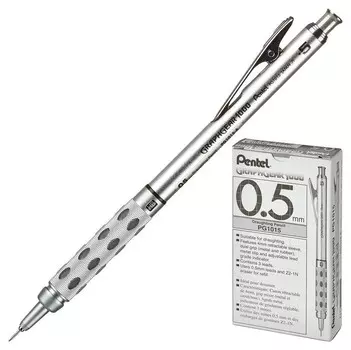Карандаш механический профессионал. Pentel металл 0,5мм, Pg1015
