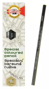 Карандаш незаточенный 4.3 мм, Koh-i-noor 3263/5, по стеклу, металлу, пластику, чёрный, L=175 мм