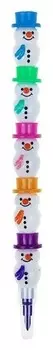 Карандаш восковой Снеговик 5 цветов