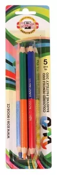 Карандаши 10цв 5шт. Koh-i-noor DUO 2195, в блистере