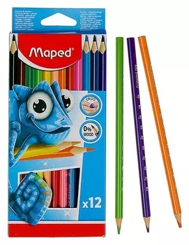 Карандаши 12 цветов Maped Pulse