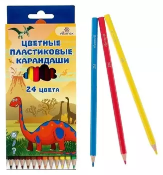 Карандаши 24 цвета Dino World