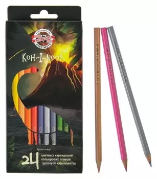 Карандаши 24 цвета "Динозавр"