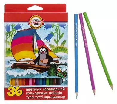 Карандаши 36 цветов "Крот"