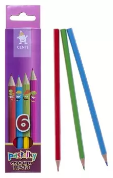 Карандаши 6 цветов "Центы"