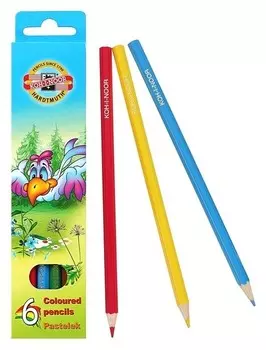 Карандаши 6 цветов "Птицы"
