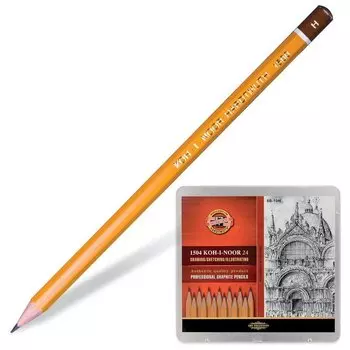 Карандаши чернографитные Koh-i-noor 1500