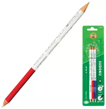 Карандаши чернографитные "Sudoku" с резинкой