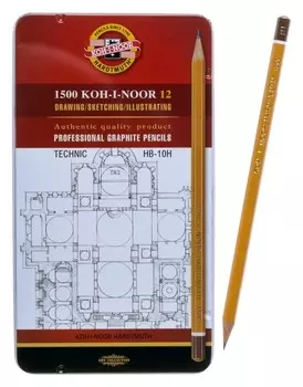 Карандаши чёрнографитные 1500 Техник