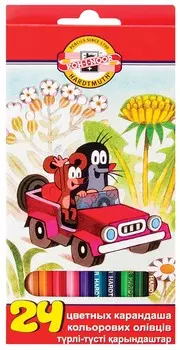 Карандаши цветные 24 цвета Крот