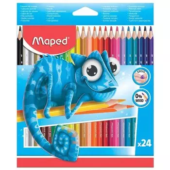 Карандаши цветные 24 цвета Pulse