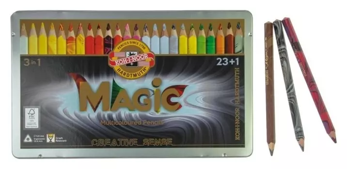 Карандаши цветные + карандаш - блендер 24 цвета Magic