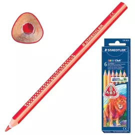 Карандаши цветные трехгранные, 6 цветов Noris Club