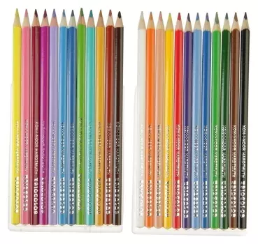 Карандаши цветные Triocolor, 24 цвета