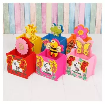 Карандашница с фоторамкой и прищепкой