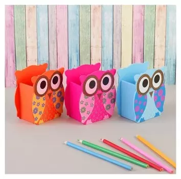 Карандашница "Совушки"