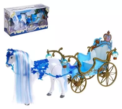 Карета для кукол, лошадь ходит