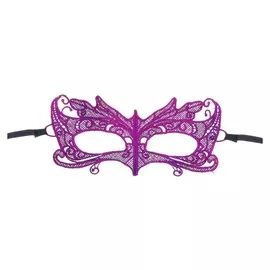 Карнавальная маска «Идеал», ажур, цвет фуксия