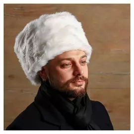 Карнавальная шляпа «Папаха», цвет белый