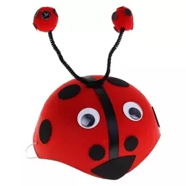 Карнавальная шляпка «Божья коровка», большие глазки, р-р. 52-54