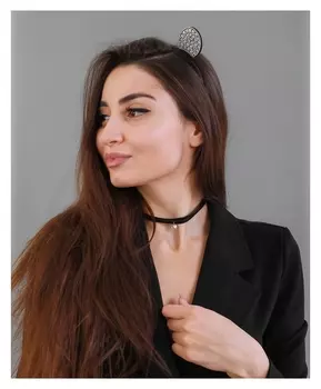 Карнавальный костюм «Мне сладкое нельзя, неси полусладкое», ободок, ушки, чокер, термопринт