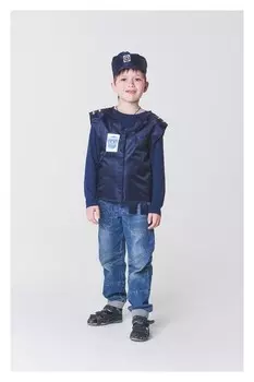 Карнавальный костюм "Полиция", р-р 32-34, 5-10 лет