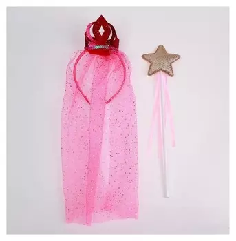 Карнавальный набор "Очаровашка" ободок, палочка