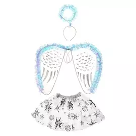 Карнавальный набор «Снежинка», 3 предмета: ободок, крылья, юбка