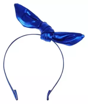 Карнавальный ободок «Бантик», цвет синий